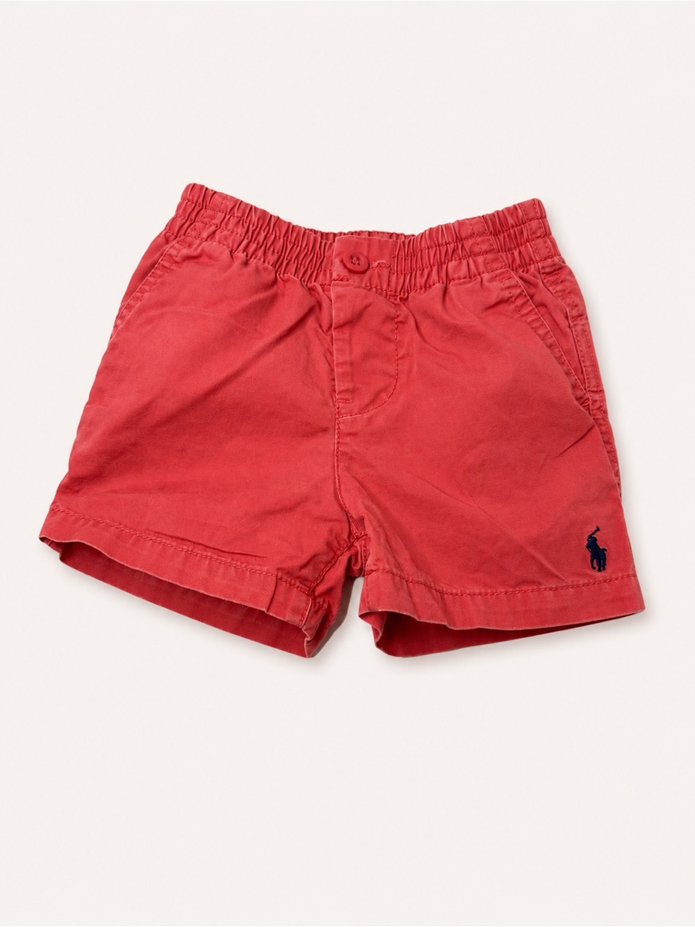 Ralph Lauren Coral Red Boys Cotton Shorts